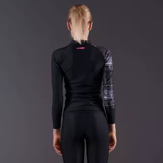 Aqua Marina Illusion Damen Badeshirt - schwarz