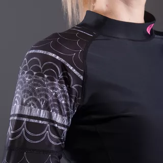 Aqua Marina Illusion Damen Badeshirt - schwarz