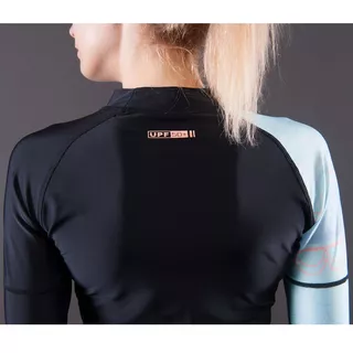 Aqua Marina Illusion Damen Badeshirt - schwarz