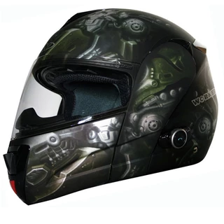 WORKER V210 Bluetooth motorcycle helmet + Interkom - LEH-Crazy Skull - LEH-Crazy Skull