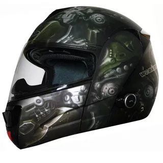 WORKER V210 Bluetooth motorcycle helmet + Interkom - LEH-Crazy Skull