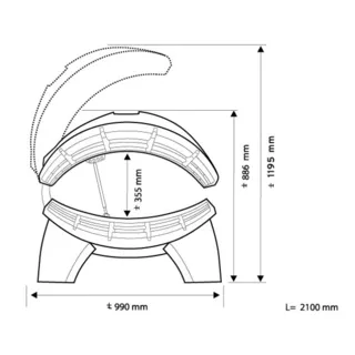 Solárium Hapro Jade 24 C