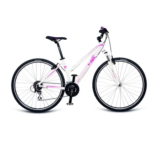 Women’s Cross Bike 4EVER Jasmine 28” – 2018 - White-Pink - White-Pink