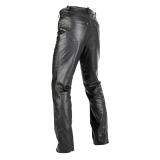 Kožené moto kalhoty Spark Jeans - černá