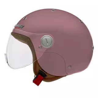 Moto prilba NOX N217K s 3 veľkosťami výstelky - ružová - ružová