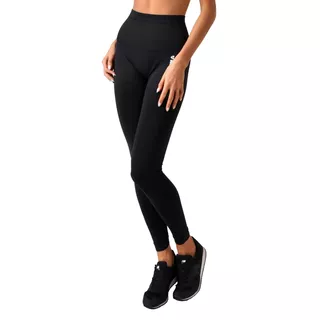 Női leggings Boco Wear Black Plain Push Up - fekete