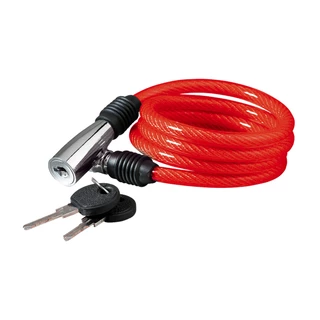 Spiral cable lock KELLYS K-1026S - Black - Red