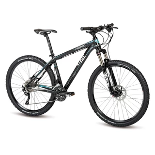 Horský bicykel 4EVER Hazard Disc 27,5" - model 2015 - čierna matt-tyrkysová