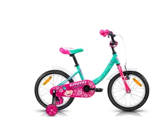 Gyermek kerékpár KELLYS EMMA 16" - pink - rózsaszín-zöld