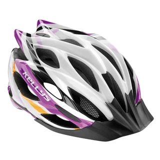 Bicycle Helmet KELLYS DYNAMIC - Black-Yellow - Violet-White
