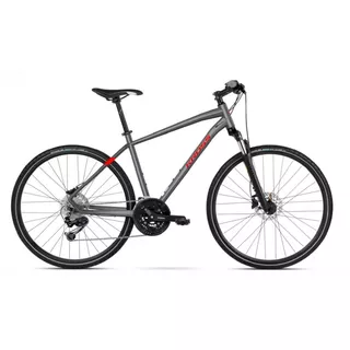 Men’s Cross Bike Kross Evado 4.0 28” Gen 003 - Graphite/Red - Graphite/Red