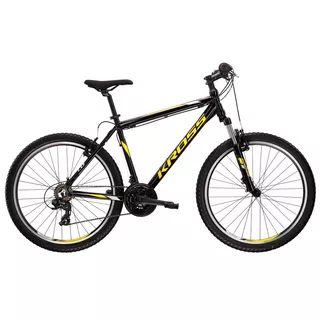 Mountain Bike Kross Hexagon 1.0 26” – 2022 - Dark Blue/Red/Grey - Graphite/Black/Yellow