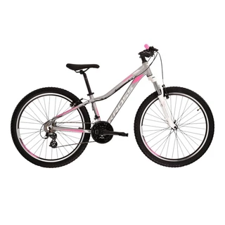 Women’s Mountain Bike Kross Lea 2.0 26” Gen 1 - Silver/Pink/White - Silver/Pink/White