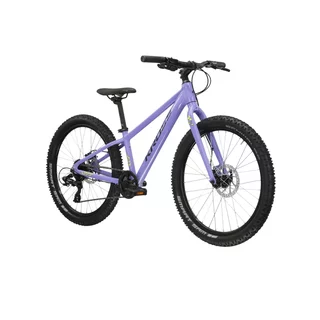 Juniorské dívčí kolo Kross LEA JR 2.0 24" - model 2025 - fialová / černá / lesk