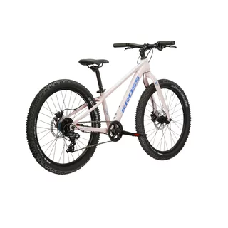 Juniorské dívčí kolo Kross LEA JR 2.0 24" - model 2025 - růžová / fialová / lesk