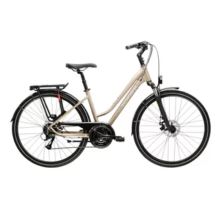 Women’s Trekking Bike Kross Trans 3.0 28” – 2025 - hnědá / stříbrná / matný