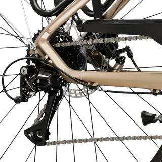 Women’s Trekking Bike Kross Trans 3.0 28” – 2025 - hnědá / stříbrná / matný