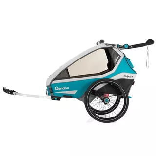 Multifunctional Bicycle Trailer Qeridoo KidGoo 1 2020 - Petrol Blue