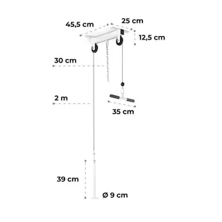 Cable Pull Station KLARFIT Hangman - White