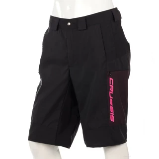 Women’s Freeride Shorts Crussis CSW-077 - Black/Pink