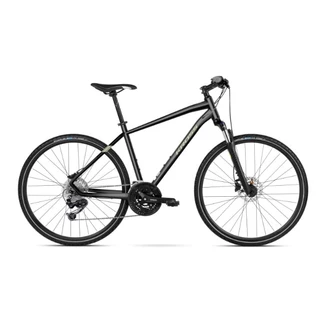 Pánsky crossový bicykel Kross Evado 5.0 28" - model 2022 - čierno-zelená - čierno-zelená