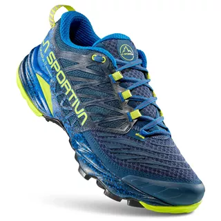 Pánské trailové boty La Sportiva Akasha II - Storm Blue/Lime Punch