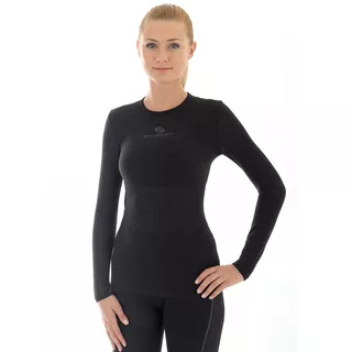 Unisex tričko Brubeck Base Layer s dlouhým rukávem - Graphite