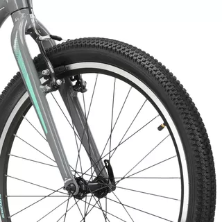 Juniorský dievčenský bicykel Kross LEA JR 2.0 24" Gen 002 - šedá/tyrkysová