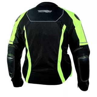 Nyári airbag kabát Helite Vented Hi-Vis - Fekete-Neon Sárga, M