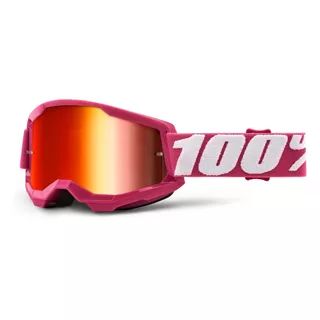 Moto Goggles 100% Strata 2 Mirror