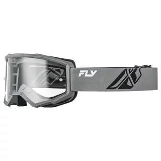 Dětské motokrosové brýle Fly Racing Focus Youth - šedá/černá, čiré plexi