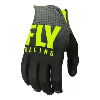 Fly Racing Lite 2019 Moto Handschuhe - S - schwarz/hi-viz