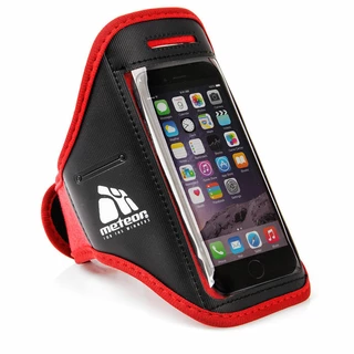 Running Phone Case with Pocket Meteor - Black - Red