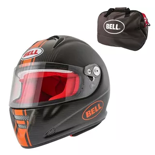 Moto přilba BELL M5X Daytona Carbon Matte Orange