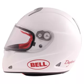 Moto prilba BELL M5X Daytona White Red - L (59-60)