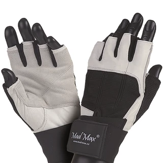 Fitness rukavice Mad Max Professional - bílo-černá