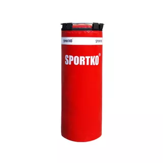 Dětský boxovací pytel SportKO MP5 29x75cm / 12kg - červená