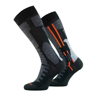 Motorkárske ponožky Comodo MTB1 - Black Orange