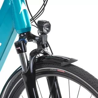 Miejski rower elektryczny Levit Musca Urban MX Lowstep 630 28" - Turquoise pearl