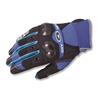 Motocross Gloves AXO VR-X - Black - Blue