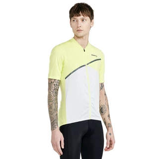 Pánský cyklistický dres CRAFT CORE Endurance Logo - černá - žlutá