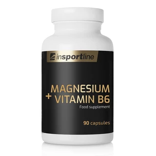 Doplněk stravy inSPORTline Magnesium+Vitamin B6, 90 kapslí