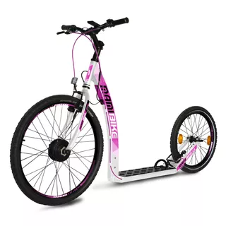 Mamibike EASY Elektroroller mit Schnellladegerät 2020 - weiß-türkis - weiß-rosa