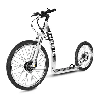 E-Scooter Mamibike MOUNTAIN w/ Quick Charger - White-Black - White-Black