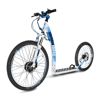 E-Scooter Mamibike MOUNTAIN w/ Quick Charger - White-Black - White-Blue