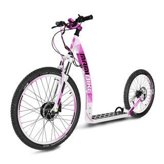 E-Scooter Mamibike MOUNTAIN w/ Quick Charger - White-Black - White-Pink