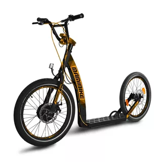 Mamibike PONY Elektroroller mit Schnellladegerät 2020 - Schwarz - Gold