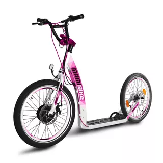 E-Scooter Mamibike PONY w/ Quick Charger - White-Turquoise - White-Pink