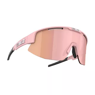 Bliz Matrix Small Sport Sonnenbrille - Matt Burgundy - Matt Powder Pink