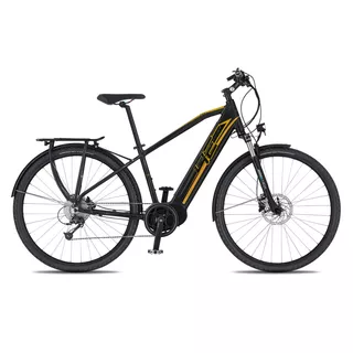 Trekingové elektrokolo 4EVER Mercury AC-Trek - model 2020 - černá/zlatá, 21" - černá/zlatá